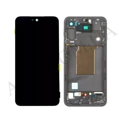 Дисплей Samsung сервісний A556 Galaxy A55 чорний + рамка GH82-34308A, фото 1