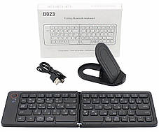 Клавіатура бездротова 1981 B023, розкладна, 67 клавіш, (Eng/Pyc), 2.4G, 280x92mm, фото 2