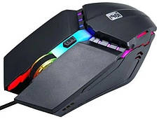 Комплект 2 в 1 198I G506 USB клавіатура та мишка з RGB-підсвіткою, фото 3