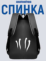 Рюкзак із вбудованою сонячною батареєю 10W USB, фото 5