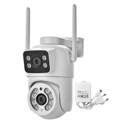 IP Wi-Fi камера Q13 2 незалежних об'єктива 3MPx+3MPx (ACSee APP), фото 1