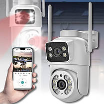 IP Wi-Fi камера Q13 2 незалежних об'єктива 3MPx+3MPx (ACSee APP), фото 4