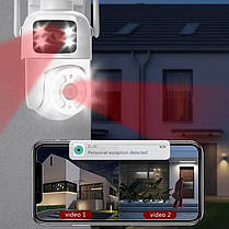 IP Wi-Fi камера Q13 2 незалежних об'єктива 3MPx+3MPx (ACSee APP), фото 5