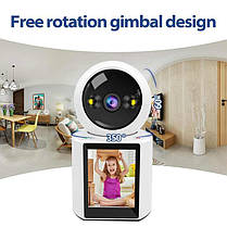 Настільна камера, відео няня 2.8" Wi-Fi V3 iCSee, фото 4