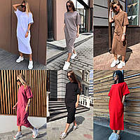 Плаття-футболка жіноче двонитка 42-46 48-52