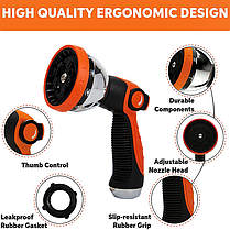 Насадка на шланг пістолет-розпилювач Washing Gun Жовтогарячий, фото 2