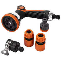 Насадка на шланг пістолет-розпилювач Washing Gun Жовтогарячий, фото 3