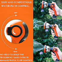 Насадка на шланг пістолет-розпилювач Washing Gun Жовтогарячий, фото 4