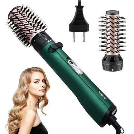 Фен щітка для волосся 2в1 VGR V-498, стайлер браш, фото 1