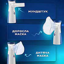 Ручний інгалятор небулайзер JSL-W302, фото 4