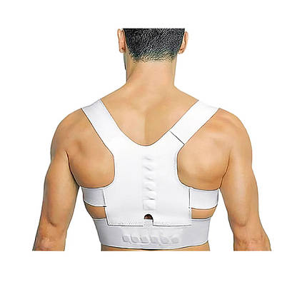 Магнітний коректор постави реклінатор для спини Magnetic Posture Support від сувулості ортопедичний розмір XL, фото 1