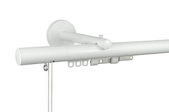 Декоративний карниз для штор на шнуровому керуванні Техно 30 Zegar, Білий, одинарний