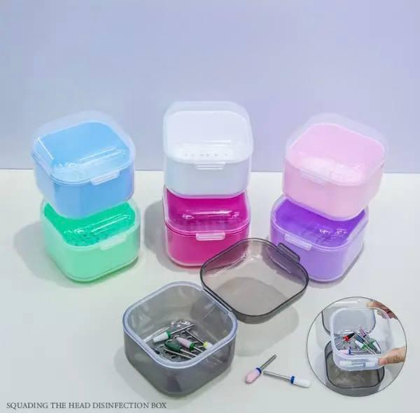 Контейнер бокс пластиковий для стерилізації та зберігання насадок (фрез)
