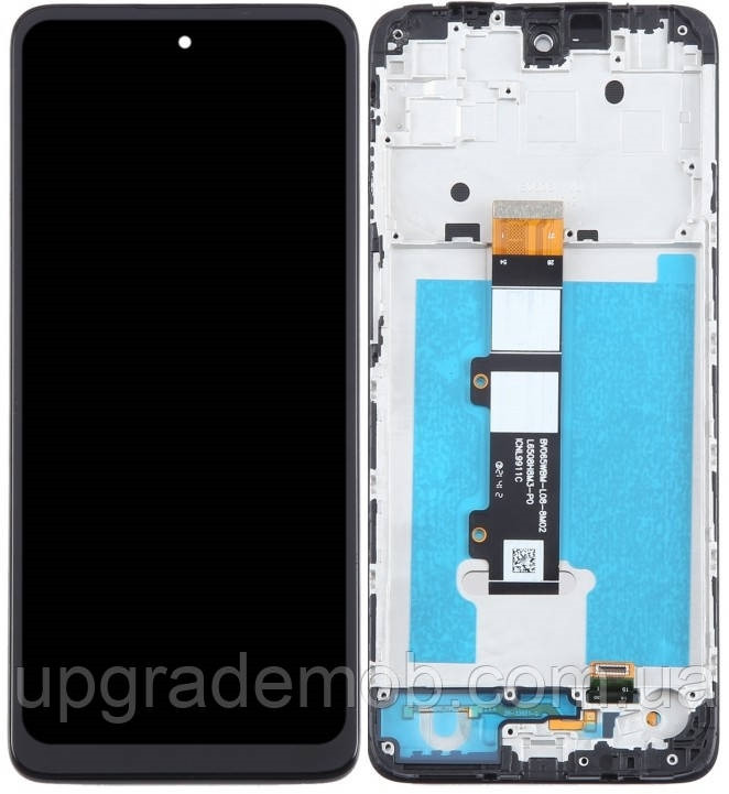 Дисплей Motorola XT2229 Moto E32s чорний + рамка!, фото 1