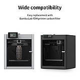 . Вугільний фільтр Bambu Lab X1 P1S Activated Carbon Air Filter (AFL001), Повітряний фільтр з активованим вугіллям для 3Д-принтера, фото 4