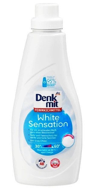 Гель-концентратDenkmit White Sensation для прання білої білизни 1 л