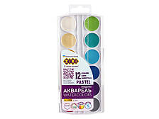 Акварель PASTEL, 12 кол., безп, пласт.кор., KIDS Line
