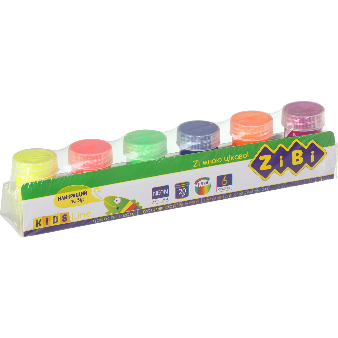 Гуаш 6 кол. х 20 мл, NEON, фото 1