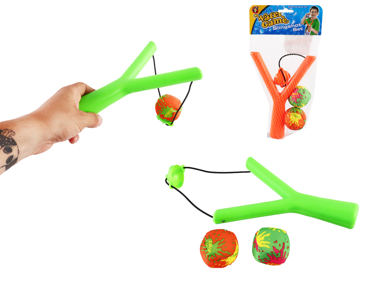 Pогатка 2 м"ячі, у сітці /432-2/, фото 1