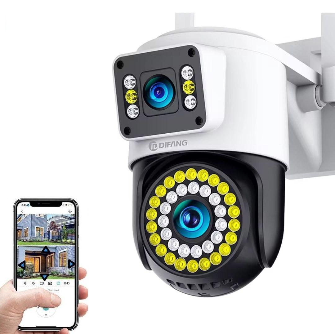 Зовнішня IP WiFi камера DIFANG BLQ42D 8MP із двома об'єктивами. Yoosee, фото 1