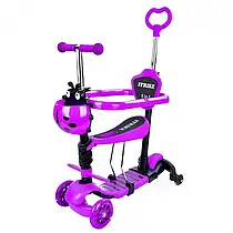 Дитячий самокат триколісний JR 3-101-V MAXI 5в1 (біговел+самокат)