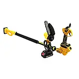 Акумуляторний набір 3в1 DeWalt 24В Міні пила DCM155HN АКБ секатор DCMPP540P1 Телескопічна штанга 2,6м, фото 6