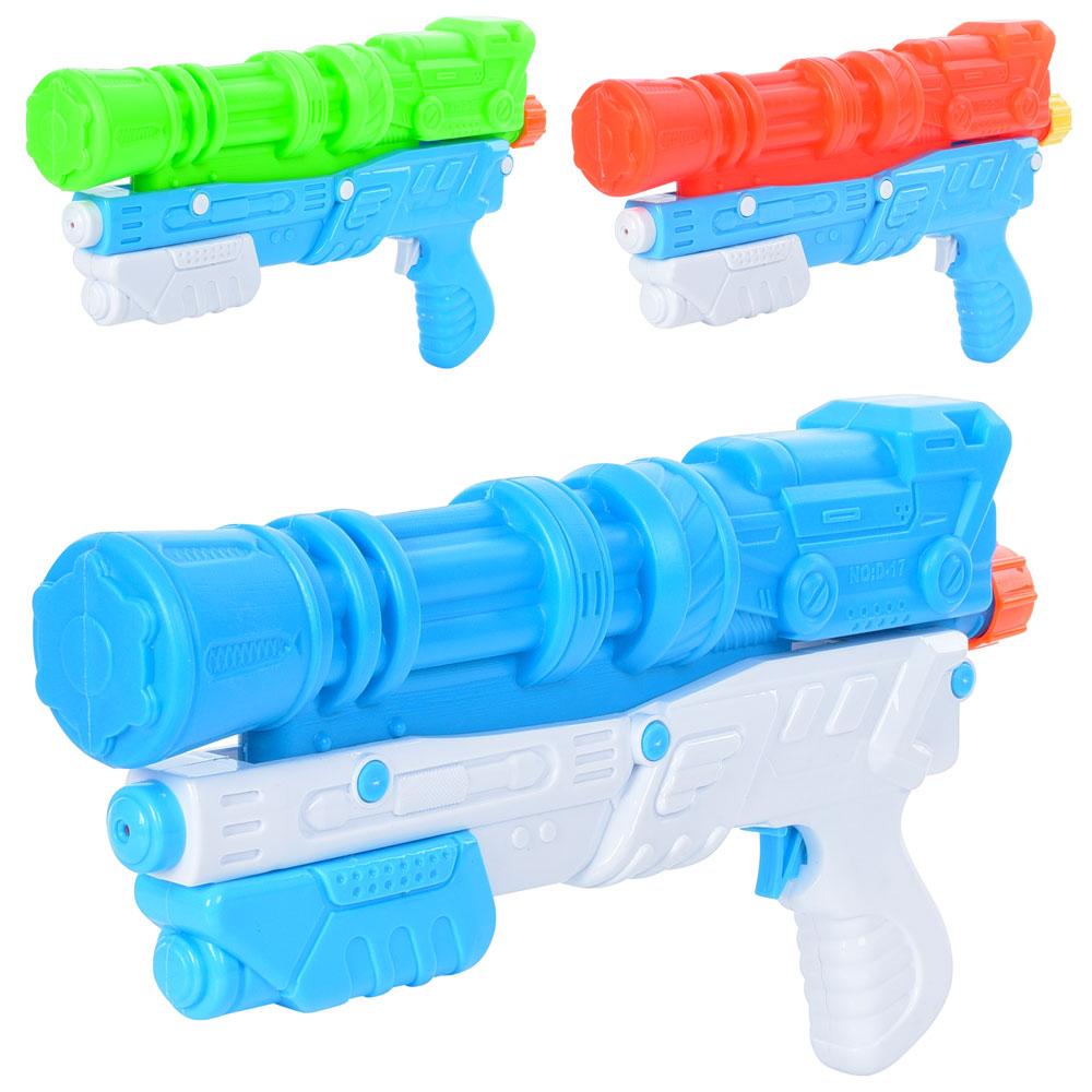 Водяний бластер помпа, розмір середній, 33см, 3 кольори, в п/е, 41-21-5см /24/, фото 1