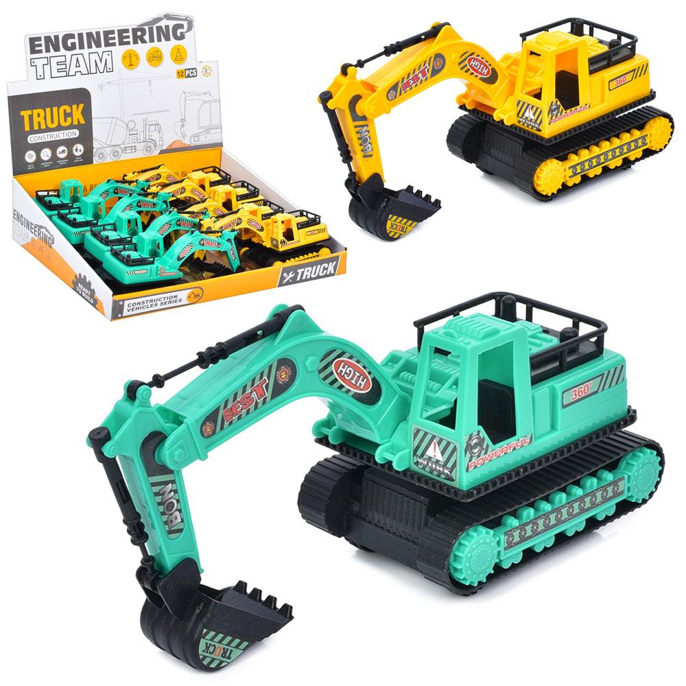 Екскаватор 23,5см, інерція,2 кольори, /12/96/8шт в кор. 41-32-11см, фото 1