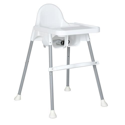 Стульчик M 4209-2 White (1шт) для годування, пластик, білий, фото 1