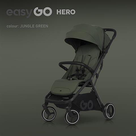 Прогулянкова коляска EasyGo Hero Ebony, Jungle green