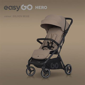 Прогулянкова коляска EasyGo Hero Ebony, Golden beige