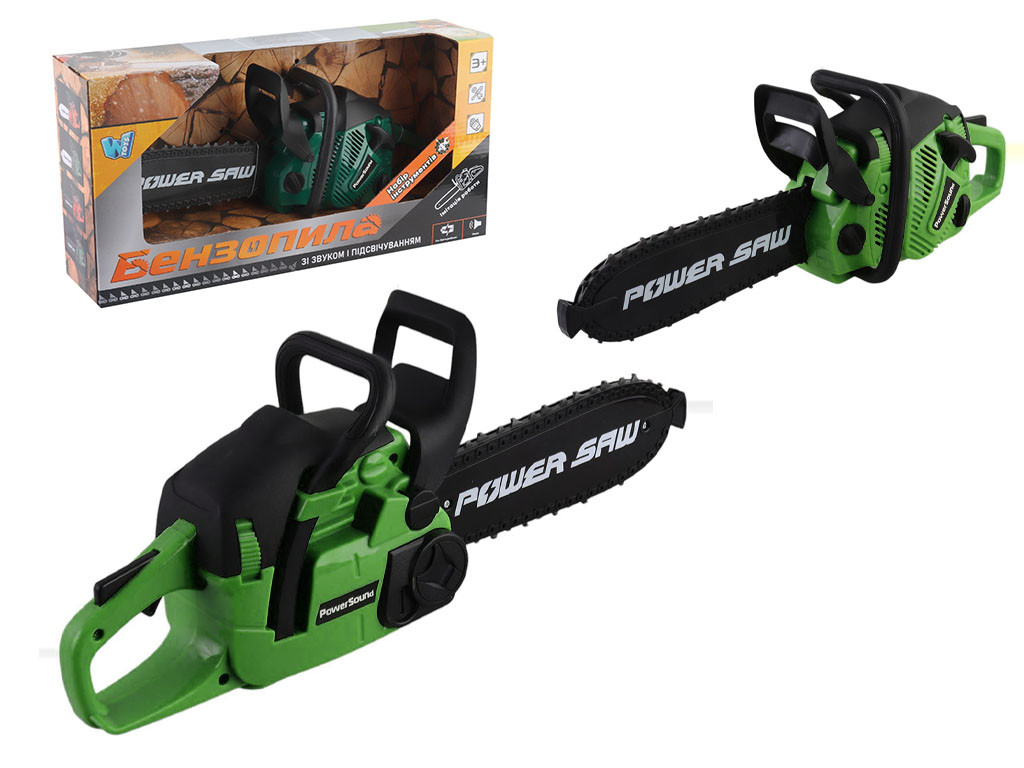 Бензопила "WToys" звук, ланцюг рухається, на батар. 41*11*21 см, у кор. /24-3/, фото 1