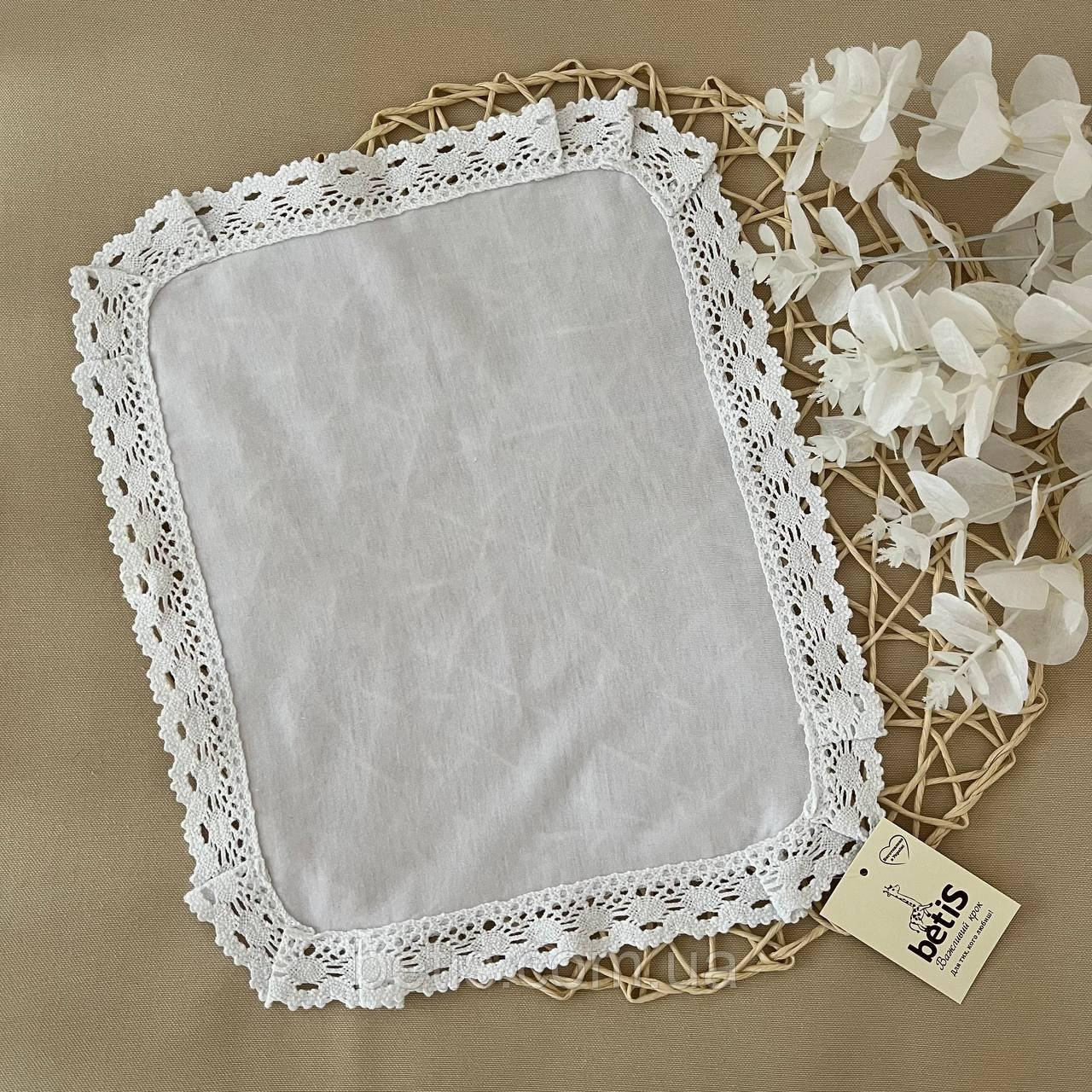 Серветка "Чарівний янгол" Білий Інтерлок арт.27682580 28*31 см.(р), фото 1