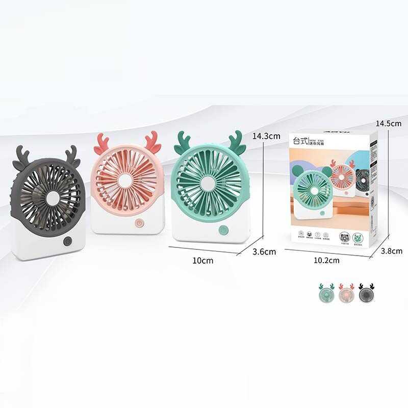 Вентилятор 3 різновиди, 2 режими, акумулятор 3.7 V, у кор. МІКС ВИДІВ /120-2/, фото 1