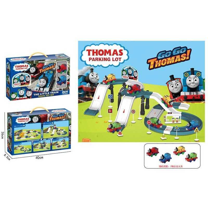 Трек "Thomas", 2 паровозики, металопластик, аксесуарі, наліпки, в кор. 40*8*26 см /36-2/