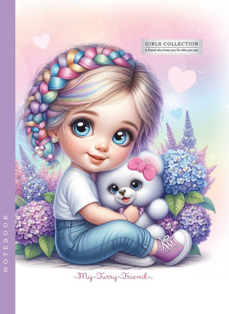 Блокнот, 60г, Інтегральний, 143х200 мм, 64 аркуші, клітинка, Мат.лам. диз.24363, фото 1