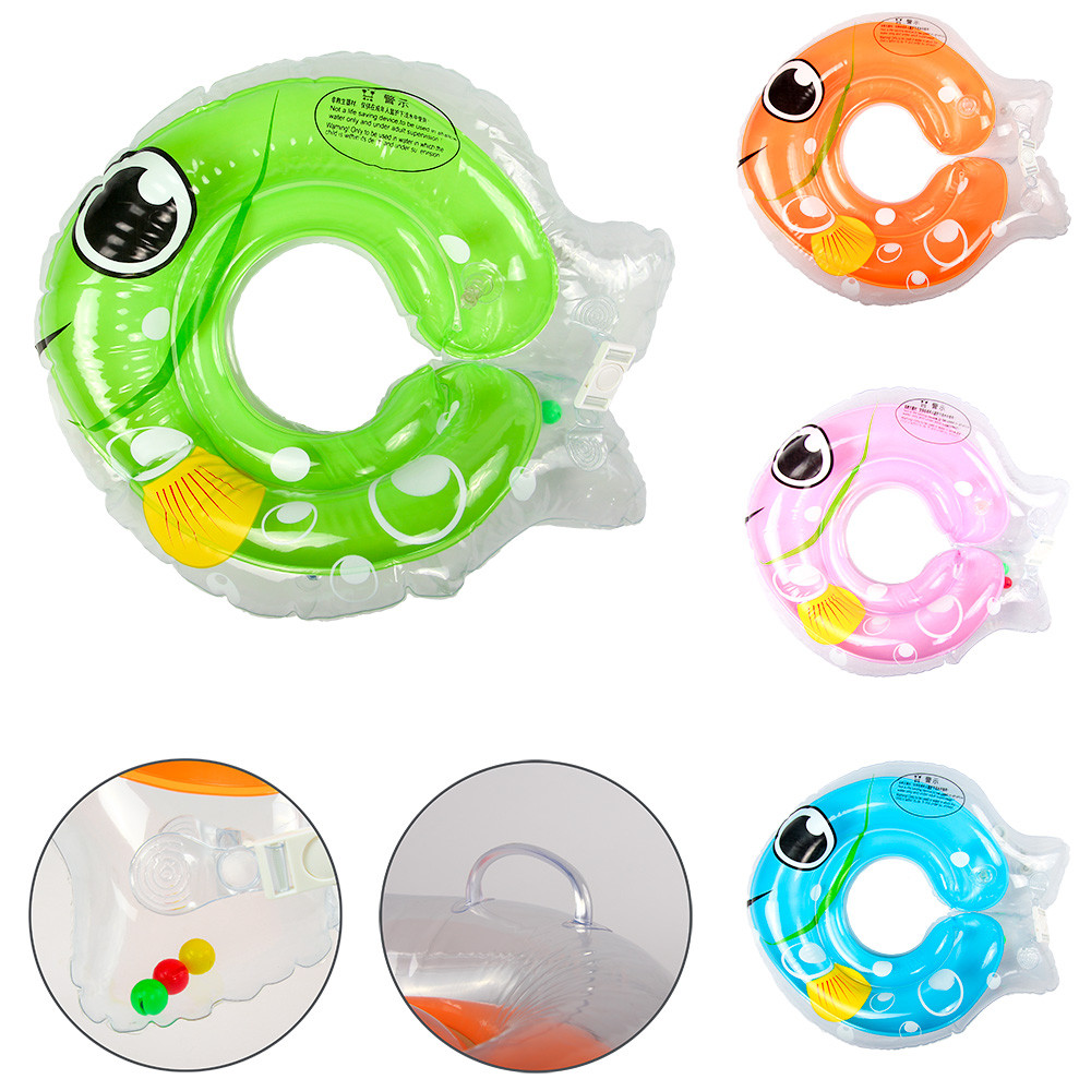 Надувний круг для купання на шию BT-IG-0091 рибка 4кол.кул./50/, фото 1