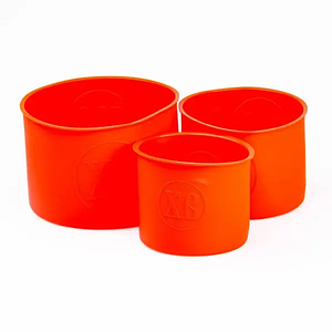 Набір із 3 силіконових форм для випічки великодніх пасок 14,5/12/9,5 см червоний