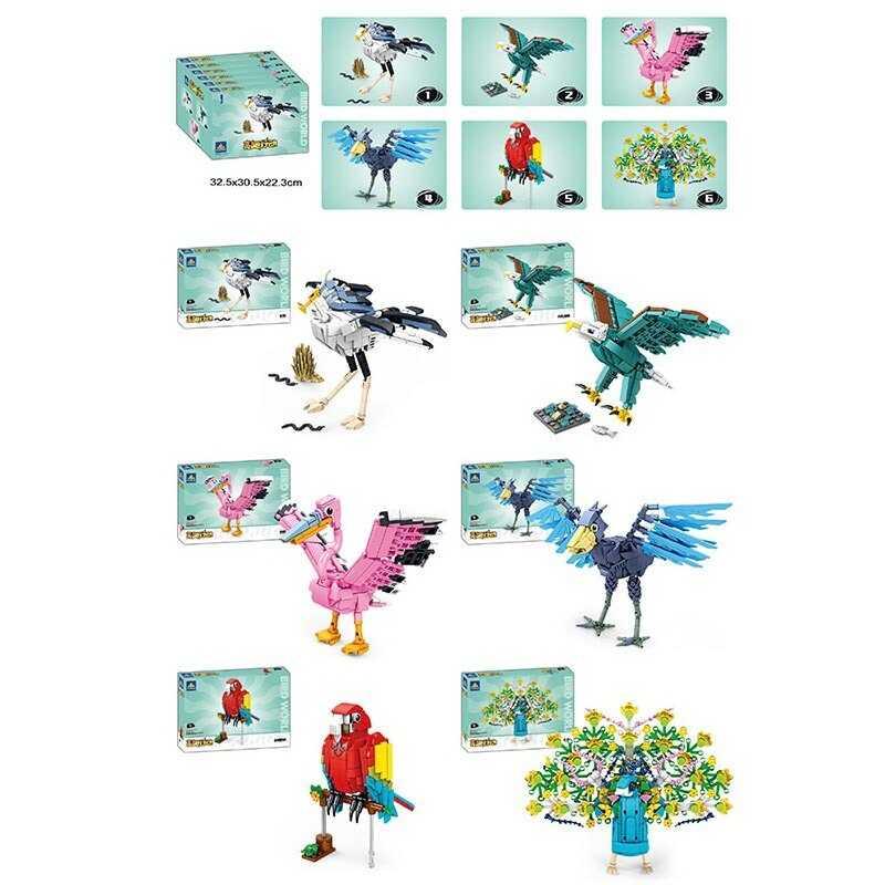 Конструктор #1-6, "Пташки", середня кількість елементів 235, в кор. /12/72/6шт у кор., фото 1