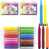 Фломастер 24 кольори 204-24 "Water color pen" у пластикому боксі