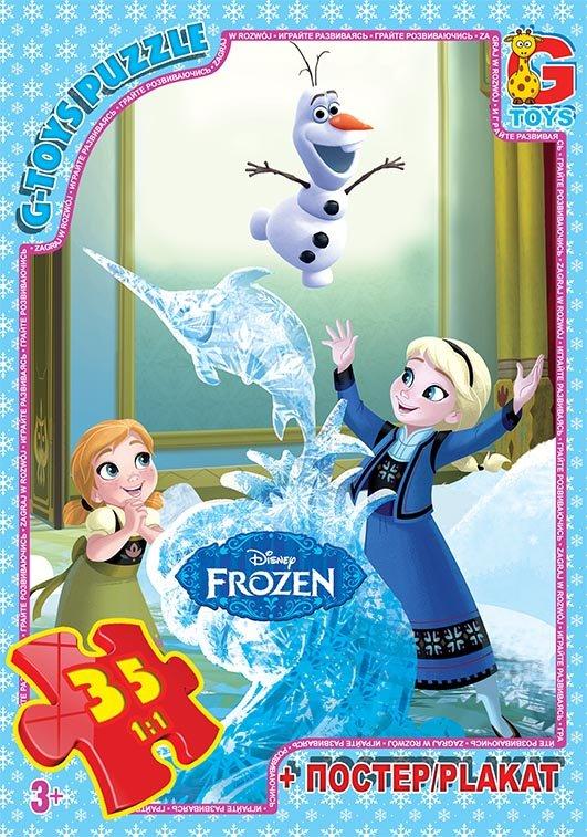 FR033 Пазли ТМ "G-Toys" із серії "Frouzen" (Льодяне Сердце), 35 ел., фото 1
