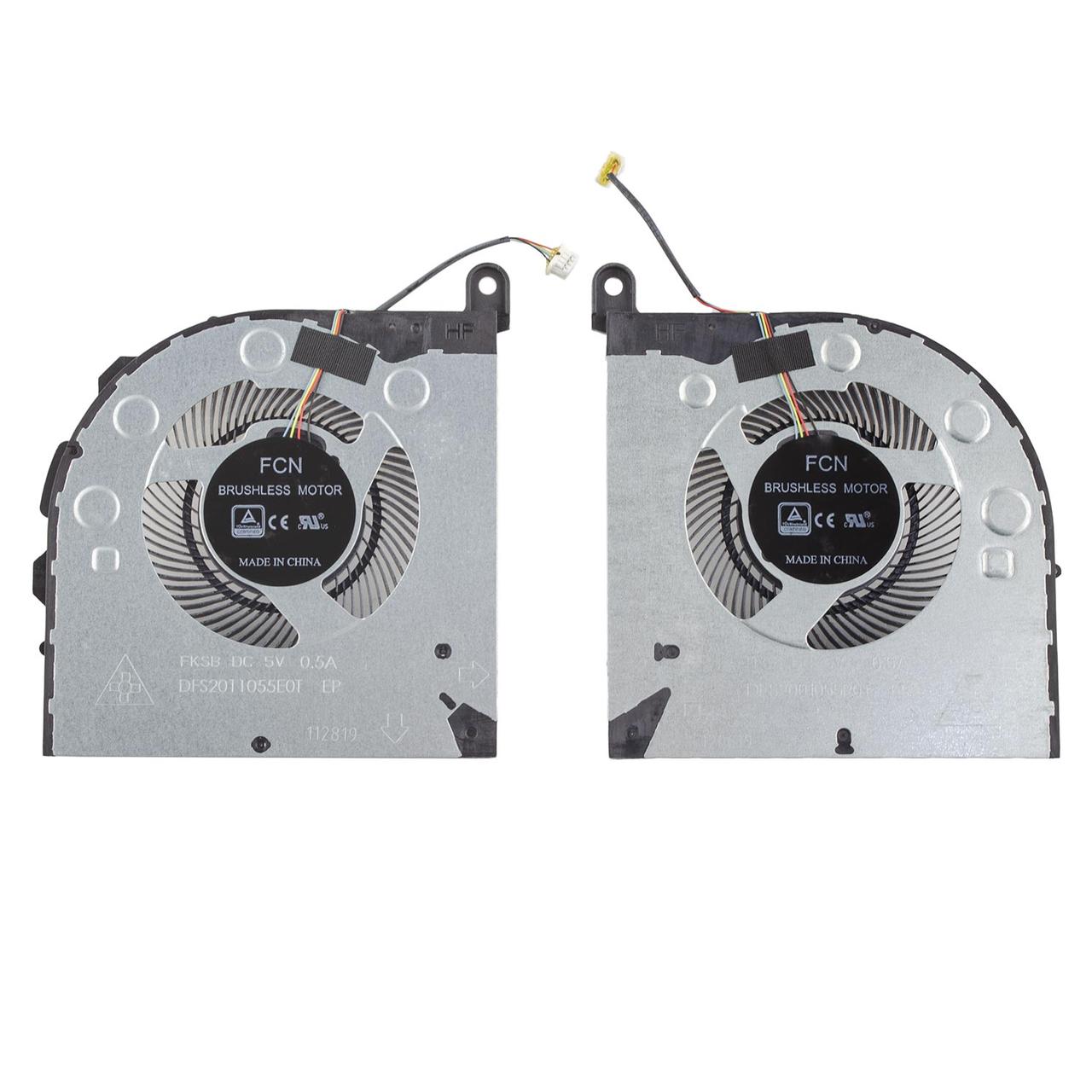 Вентилятори для Lenovo Legion Y730-15 Y730-17 Y740-15 Y740-17, (CPU+GPU DC 5V, FL5X + FKSB, Original), фото 1