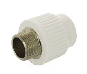 Муфта 20х1/2" РН поліпропіленова (біла) Туреччина, фото 1