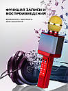 Караоке-мікрофон WSTER WS-1828 з LED-підсвіткою (змінювання голосу) AuraHome, фото 10