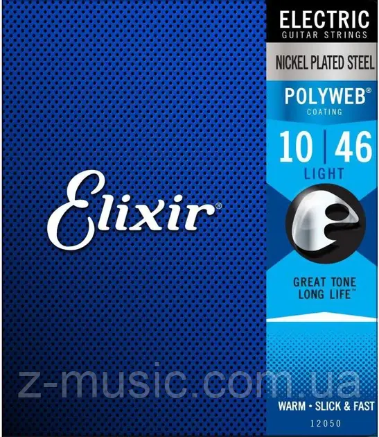 Струни для електрогітари Elixir EL PW L (10-46), фото 1