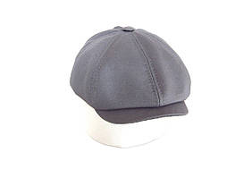 Кепка чоловіча восьмиклінка хуліганка літня котонова світло сіра  DAVANI 73001