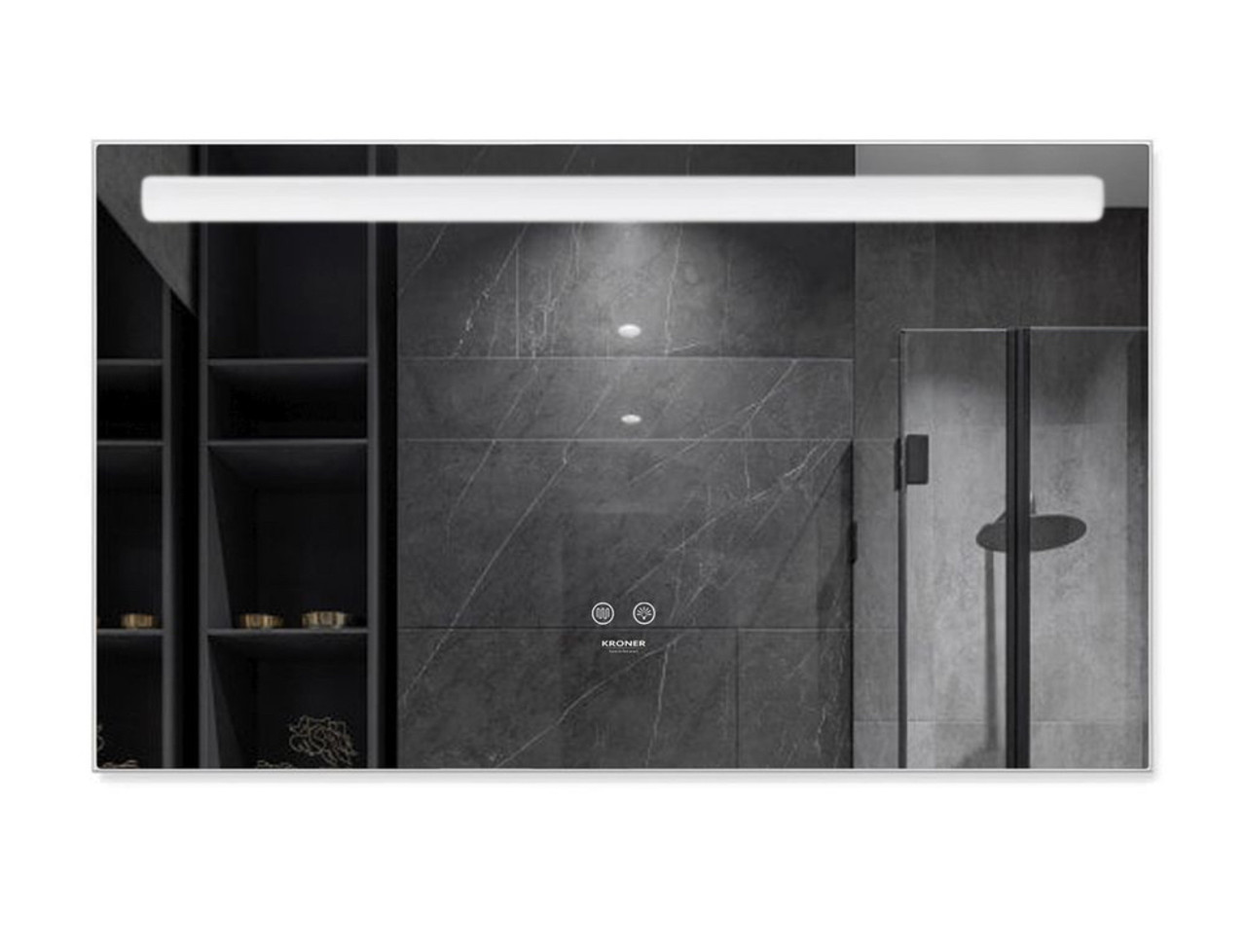 Дзеркало Kroner 80х60см з LED-підсвічуванням та антизапотіванням