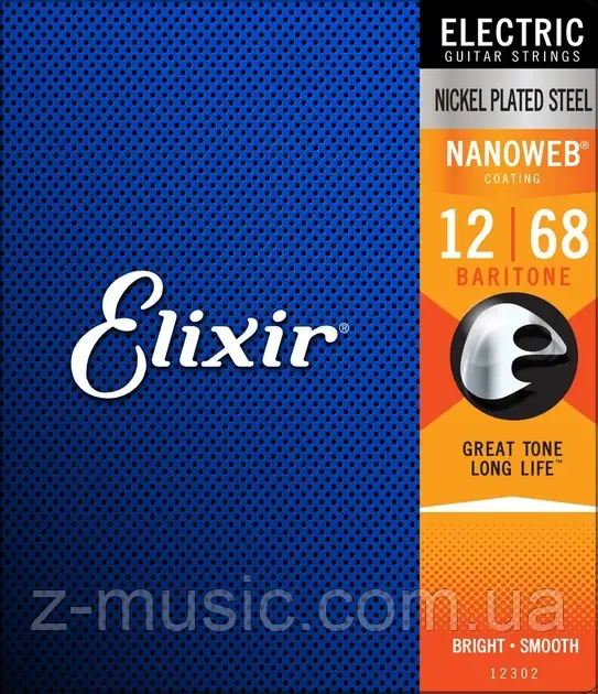 Струни для електрогітари Elixir EL NW B (12-68)