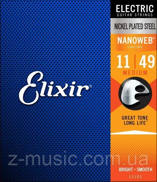 Струни для електрогітари Elixir EL NW M (11-49)
