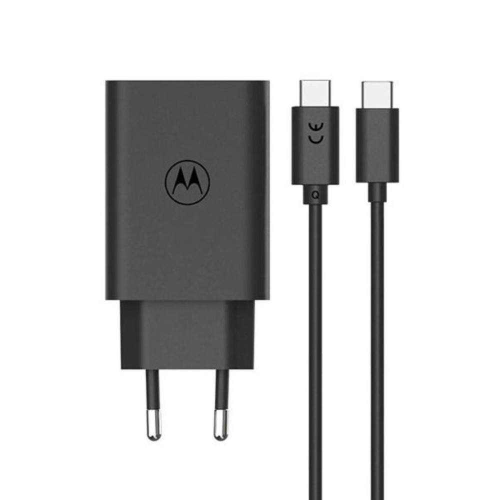 Зарядний пристрій Motorola 68W USB-С + кабель 1 метр чорний (PG38C06281), фото 1